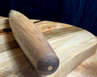 French rolling pin - solid reclaimed hardwood, hand turned! Solidly large and perfectly tapered for baking, cooking and dough! Free Shipping