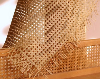 16&quot; Professional Grade Rattan Webbing for Caning Projects or DIY - Natural Pre-woven Open Mesh Cane - 16 inch width - Cut to the length