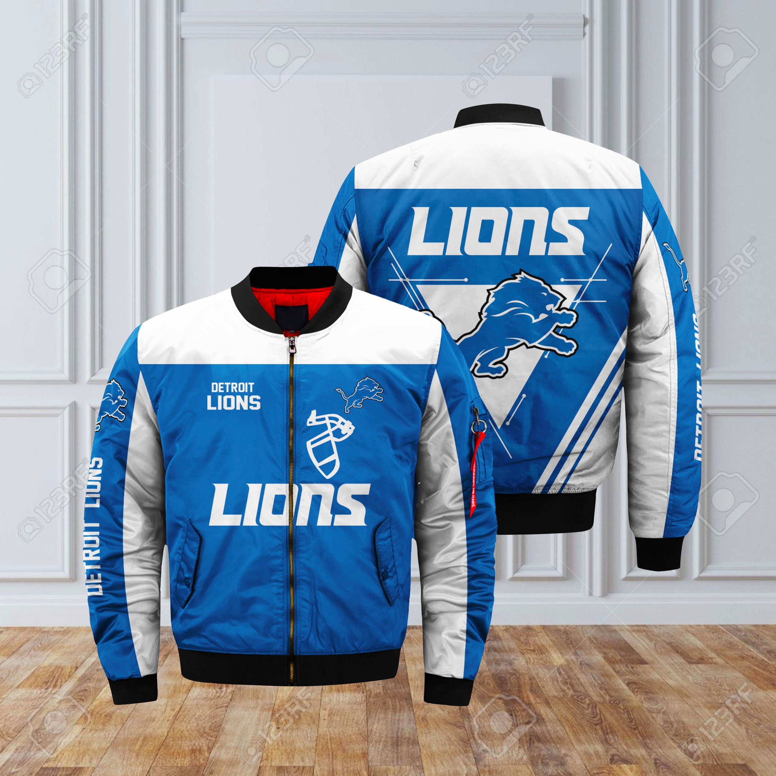 Bomber Jacket NFL Detroit Lions All Full 3D Print 3D Bomber | Etsy