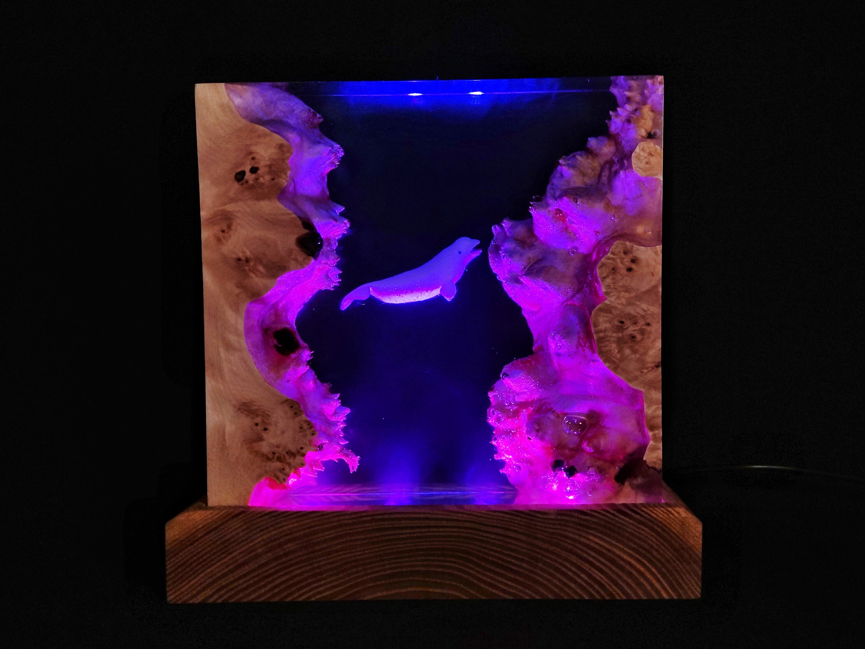 Ocean epoxy lamp Multicolor resin lamp Unique epoxy lamp Etsy