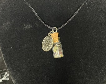 Goldstone Vial Pendant for Good Fortune Goldstone Vial Pendant for Good Fortune