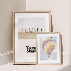 Sutil Bangtan Print SET Young Forever / Wanddeko Kartell Kpop Merch Vintage