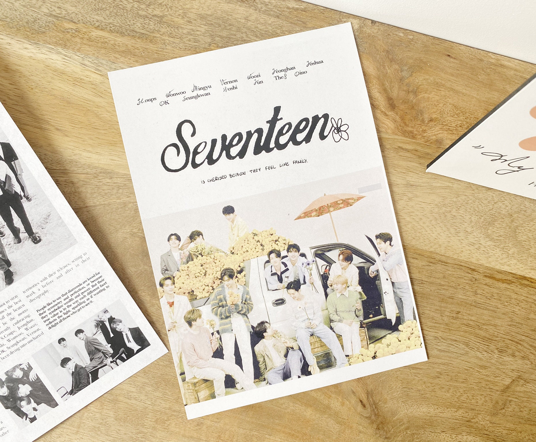 Seventeen | Kpop Merch Print Poster - Etsy