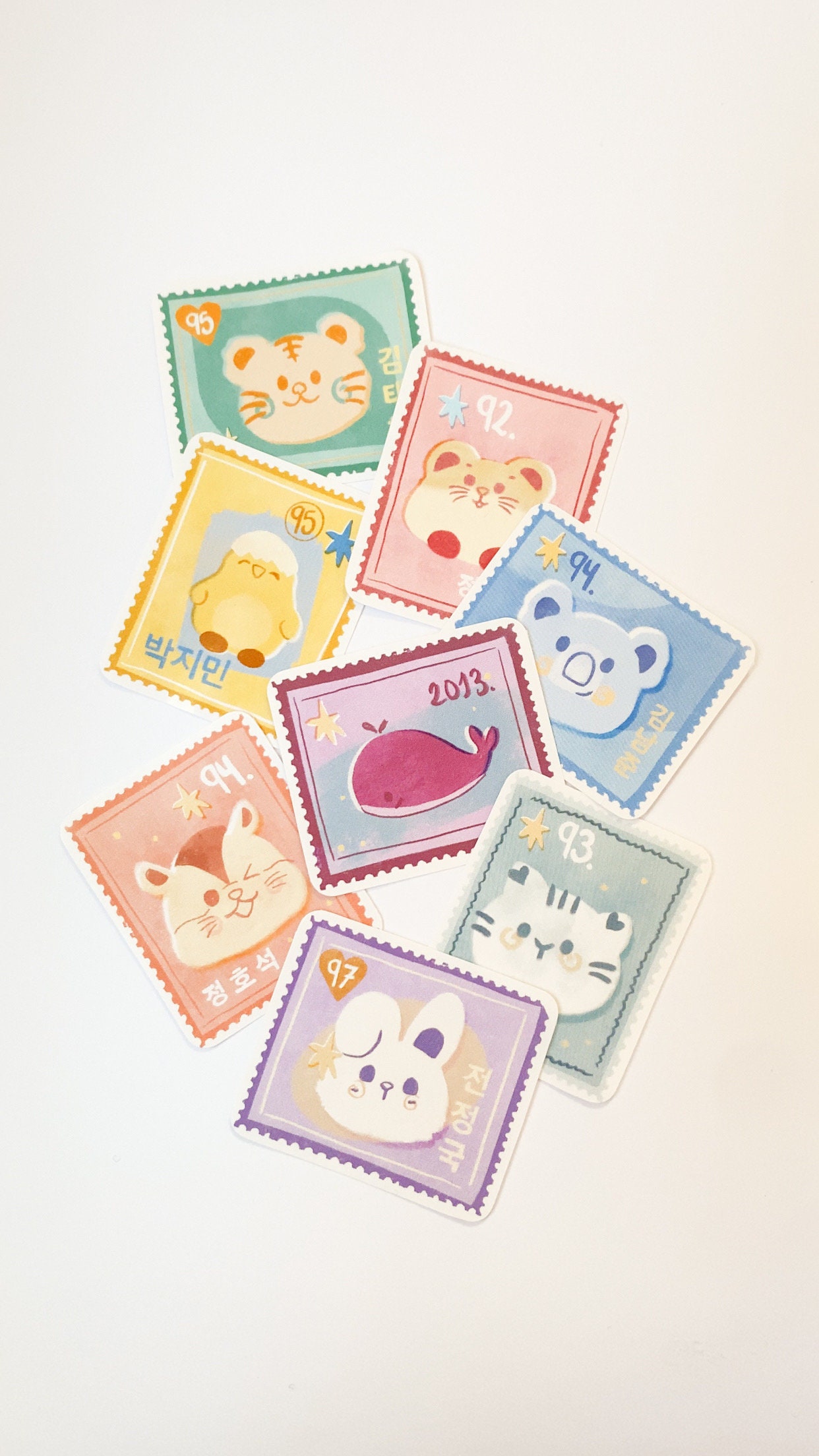 BTS STICKERS SET Stamp - Etsy