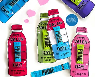 Popular DRINK MIX VALENTINE Classroom Gift Kids Party Treat Valentine's Day tag bottle hydration drink Printable Digital File boys girls