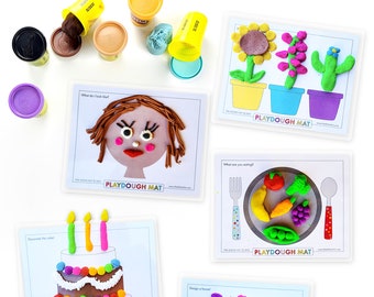 PLAYDOUGH MATS Play Doh Playdoh Play Dough Printable classroom party preschool toddler activities fine motor skills worksheets