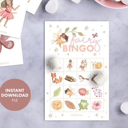 FAIRY Birthday PARTY GAME Scavenger Hunt Woodland Fairy Garden Etsy