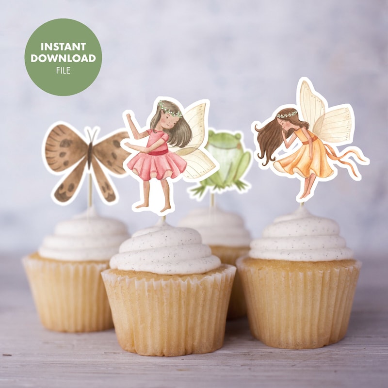 Fairy Cupcake Topper - Etsy