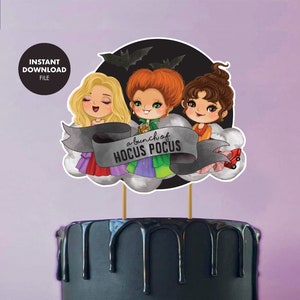 SANDERSON SISTERS Halloween Cake Topper Digital Download image 1