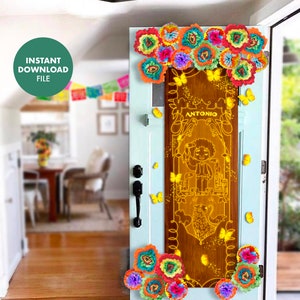 ENCANTO Door Poster ANTONIO Door Kids Birthday Party Poster Door Sign Party Decorations Decor Sign Butterfly Madrigal Casa Magic Door 画像 2