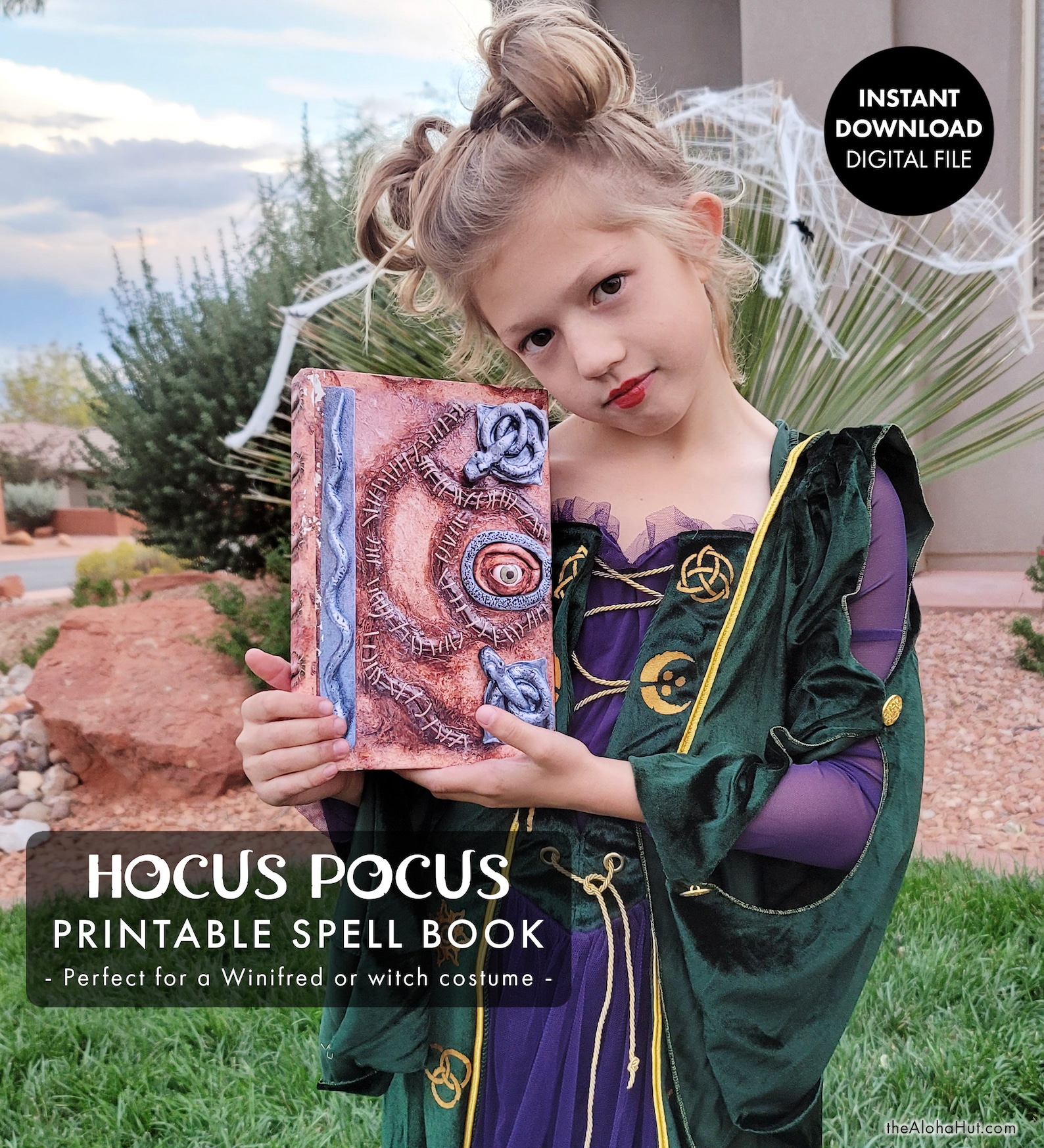 Printable HOCUS POCUS Spell Book Cover Halloween Decorations - Etsy