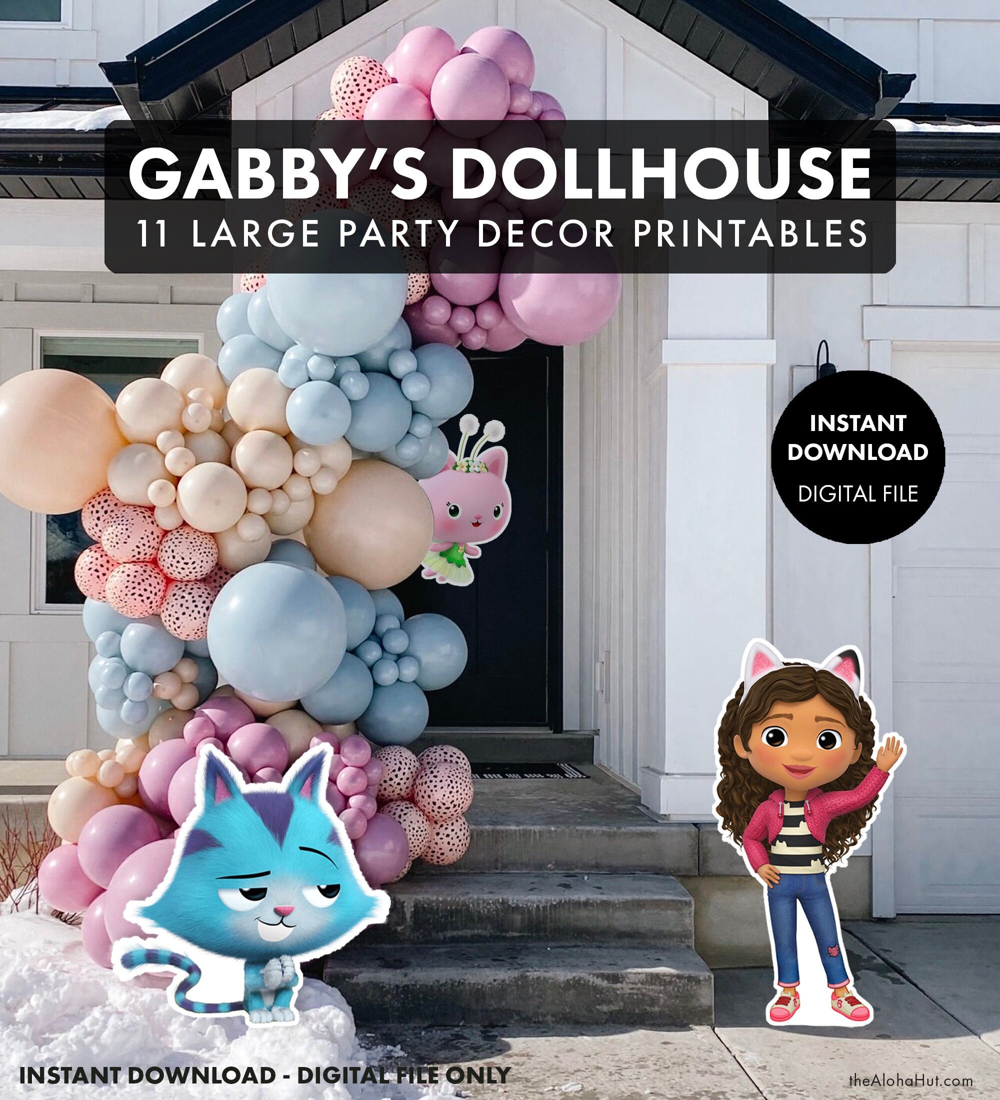 GABBY'S DOLLHOUSE Kids Birthday Party Grote uitsparing Etsy Nederland