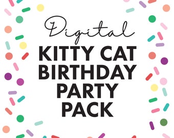 Kitty Cat Birthday Party Games & Decorations for a Kids Birthday Party