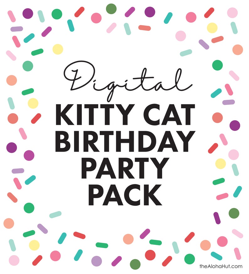 Kitty Cat Birthday Party Games & Decorations for a Kids Birthday Party image 1