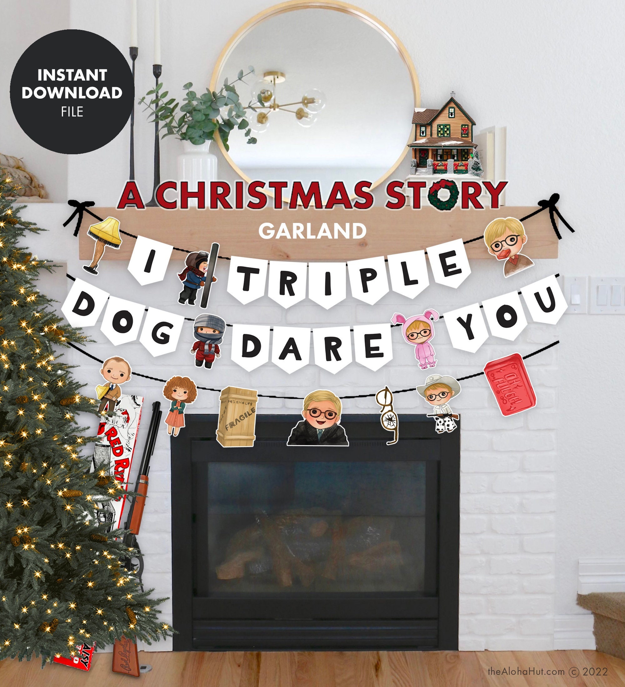 A CHRISTMAS STORY Garland Banner I Triple Dog Dare You Digital Download Printable Party Decoration Decor Ralphie Classic Leg Lamp Fragile - Etsy a-christmas-story-garland-banner-i-triple-dog-dare-you-digital-download-printable-party-decoration-decor-ralphie-classic-leg-lamp-fragile-etsy
