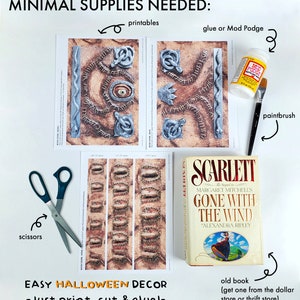 Printable HOCUS POCUS Spell Book Cover Halloween Decorations Decor ...