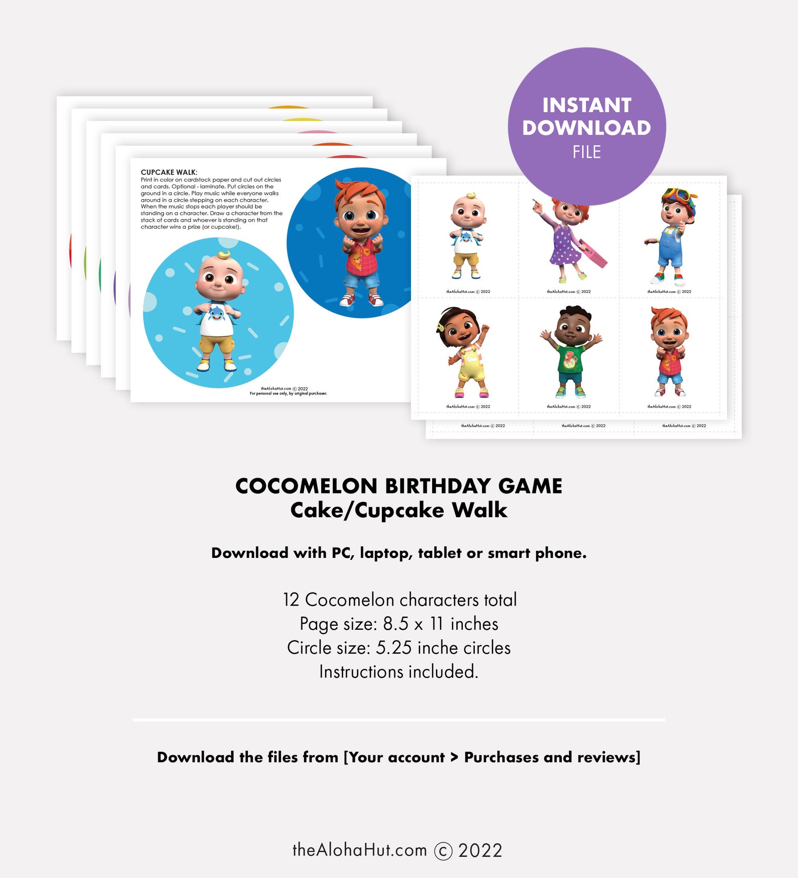 Cake Walk Game Kids Birthday Party Cupcake Walk Etsy Canada