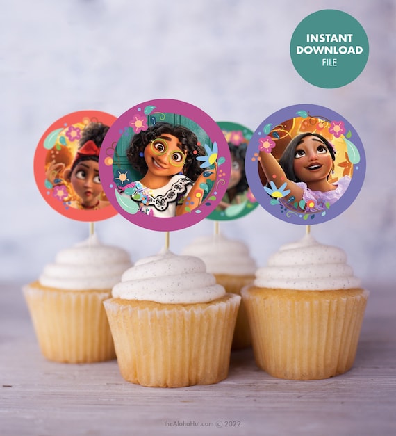 ENCANTO Kids Birthday Cupcake Cake Toppers Digital Download Etsy