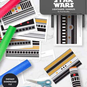 Lightsaber Handles STAR WARS Kids Birthday Party Jedi Training Academy ...