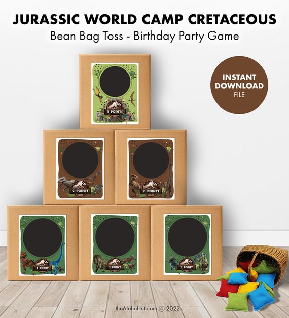 Dinosaur Children Bag Throwing Game Supplies For Birthday Use