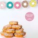 Donut Party GARLAND Donut-theme Kids Birthday Thank You - Etsy