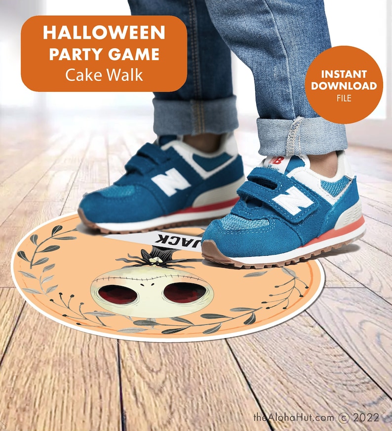 HALLOWEEN Kids Party Game Cake Walk Cupcake Printable Digital image 2