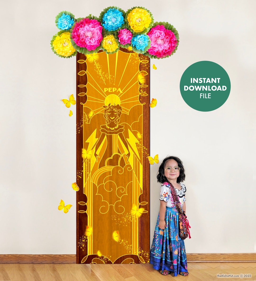 ENCANTO Door Poster PEPA Door Kids Birthday Party Poster Door Sign