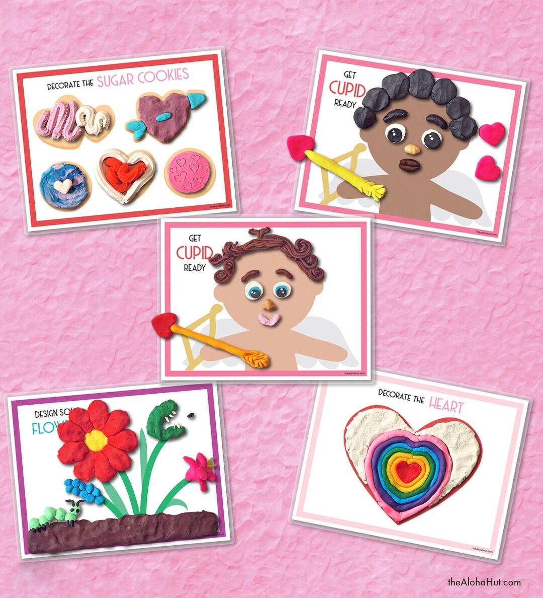 VALENTINE'S Day PLAYDOUGH MATS Play Doh Playdoh Play Dough Printable