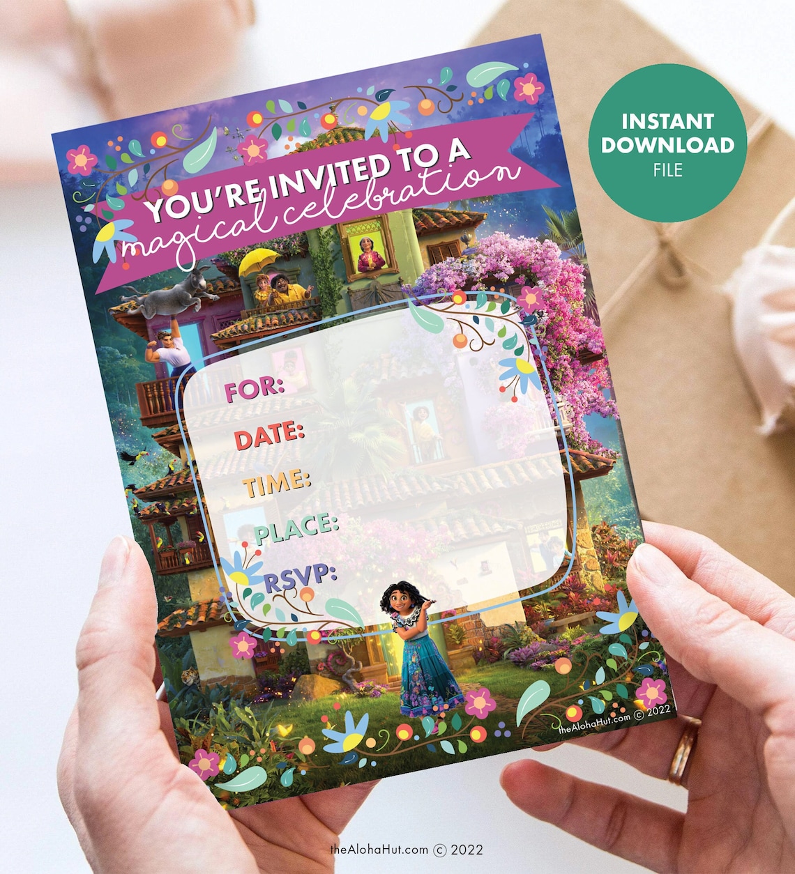 ENCANTO Invitations Kids Birthday Party Digital Party Etsy UK