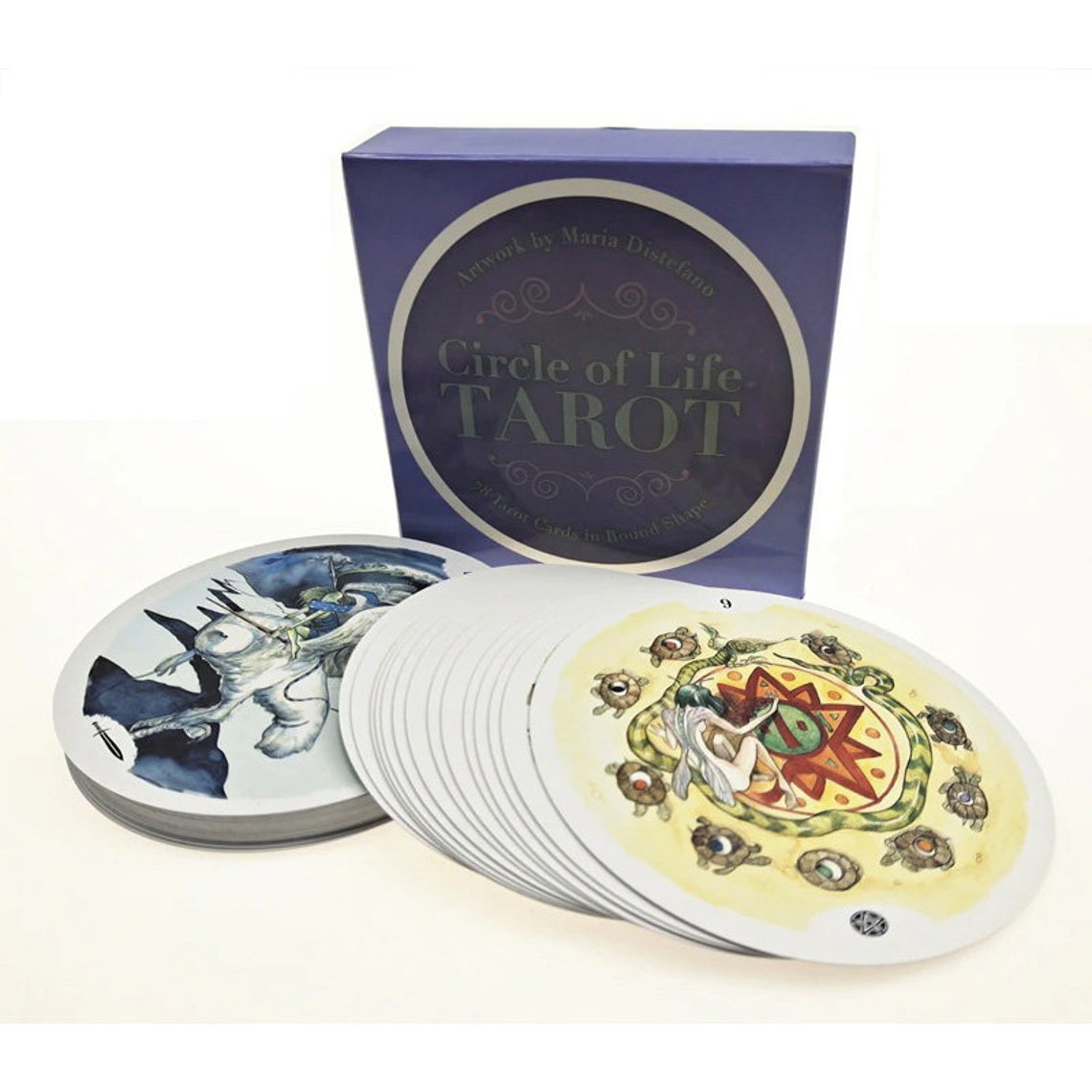 Circle Of Life Round Tarot Cards Oracle Deck Etsy