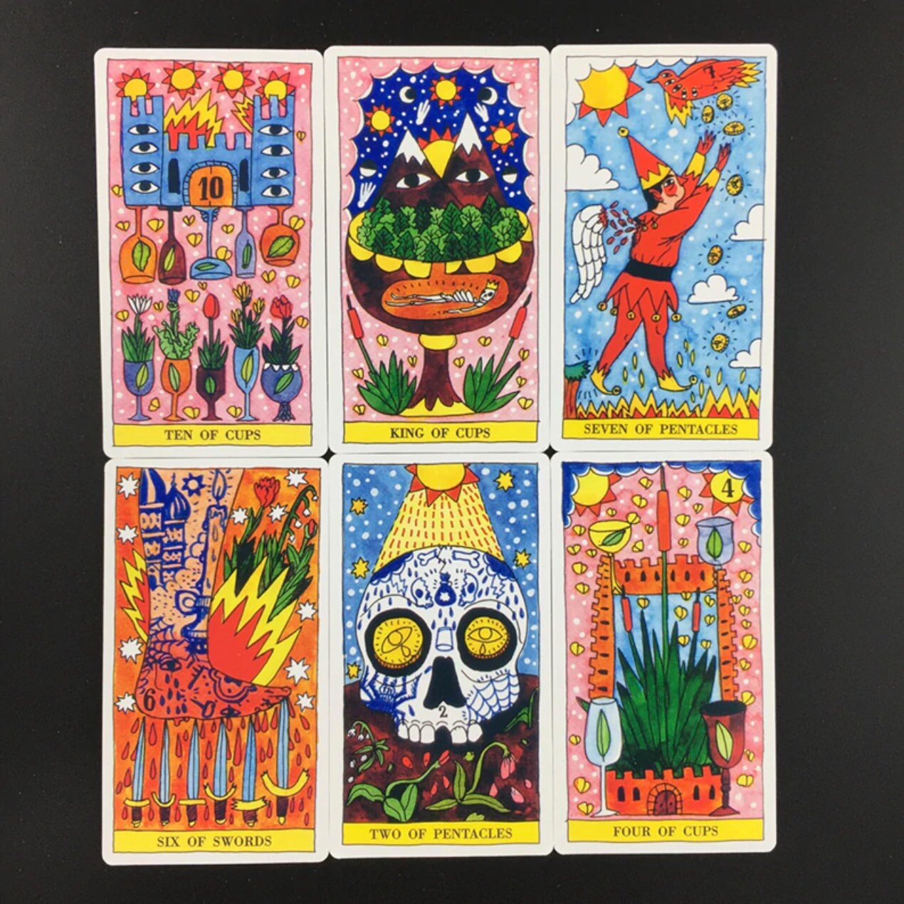 Tarot del Fuego Tarot Cards Color Oracle Deck | Etsy