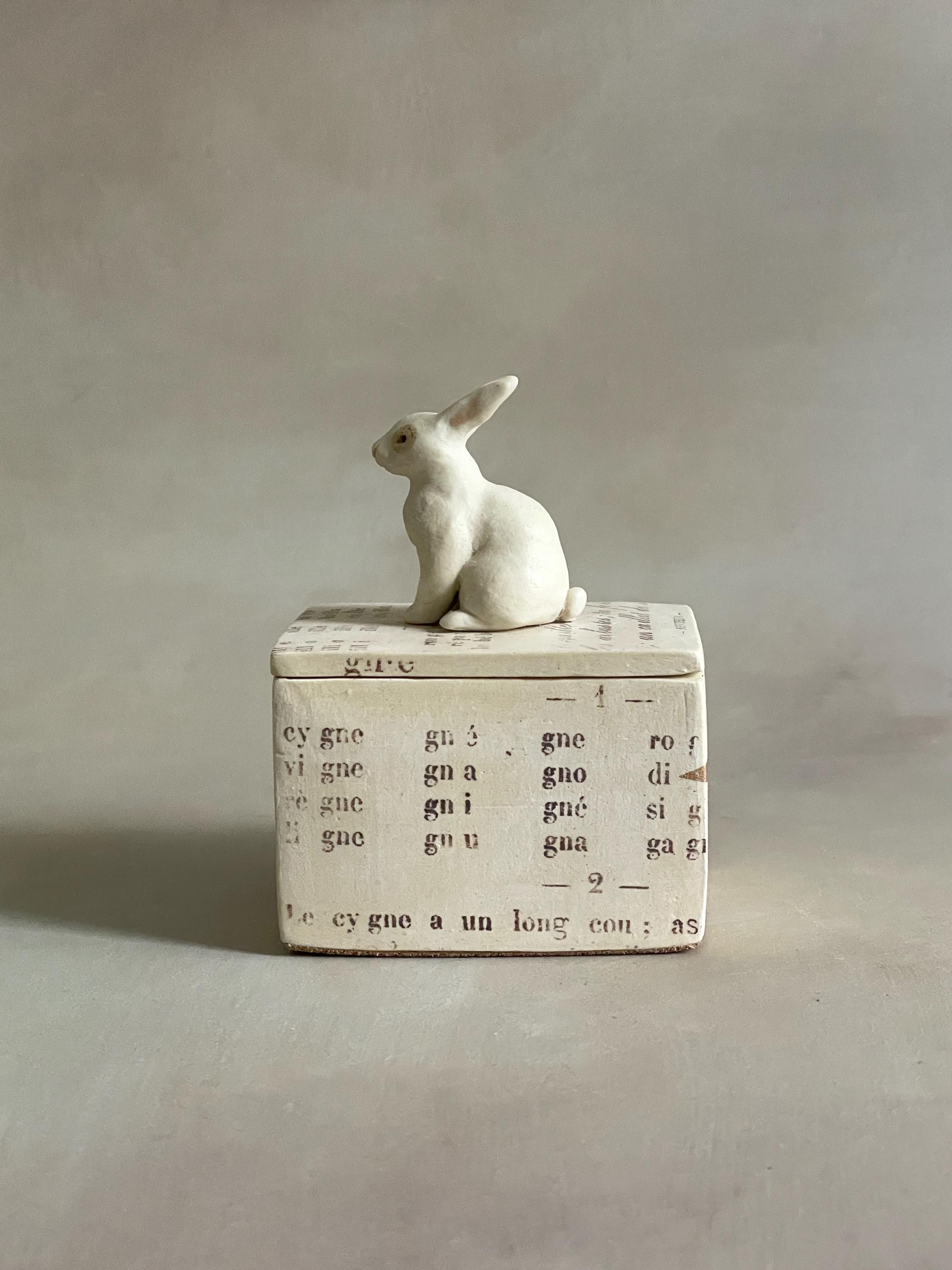 陶器のウサギの箱 - Etsy 日本