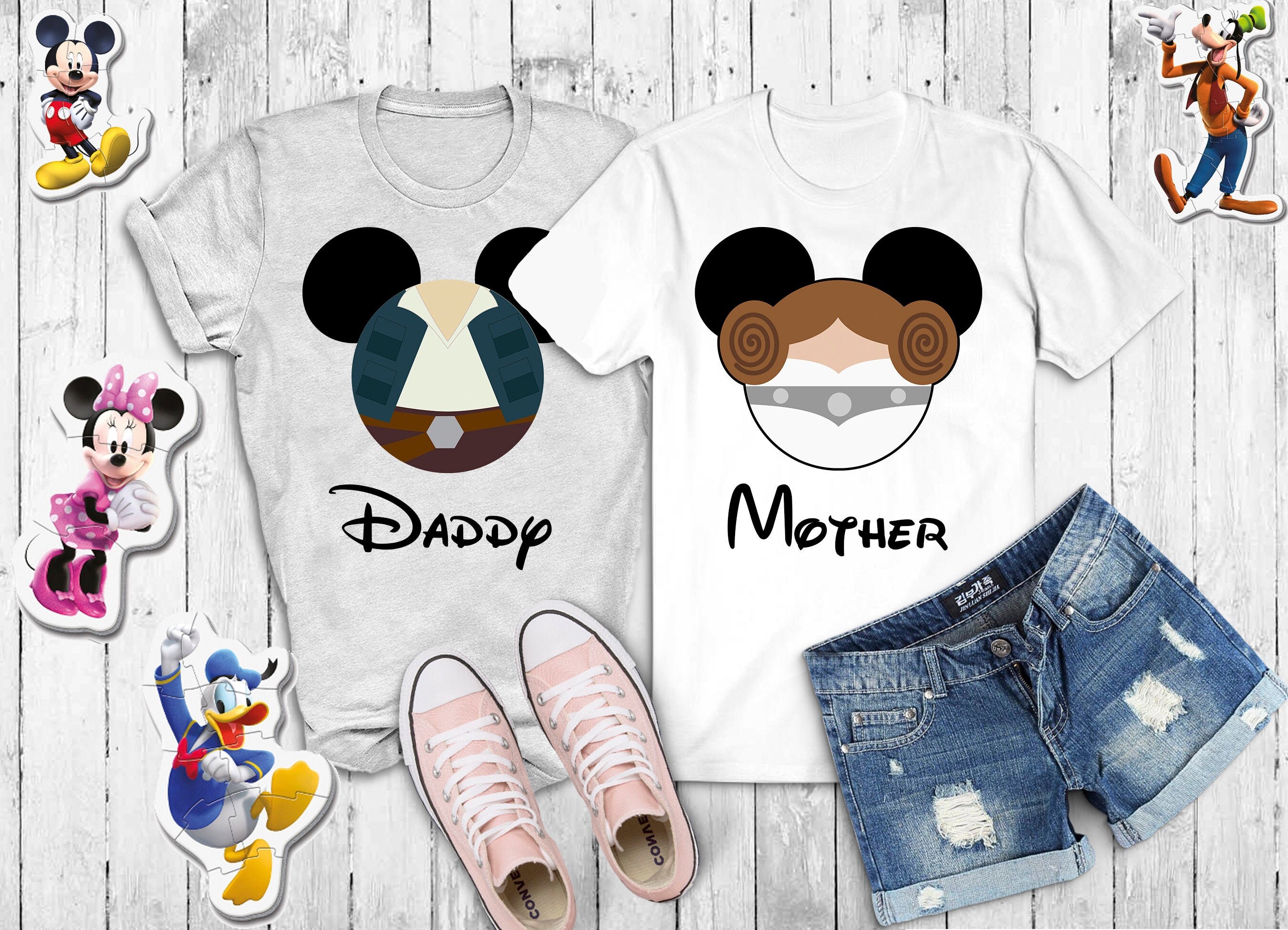 Mickey Star Wars Customized Family Group Vacation Shirts, Disney Pers…