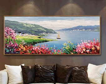 Original oil painting nature home decoration abstract nature painting landscape painting flower living room decoration art handmade painting