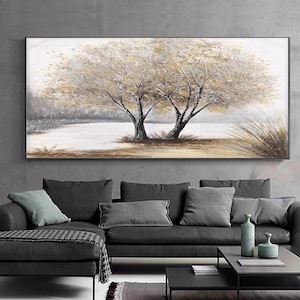 Large original oil painting on canvas, art decoration, nature painting, wall painting, hand-painted , oil painting gift，furniture decoration