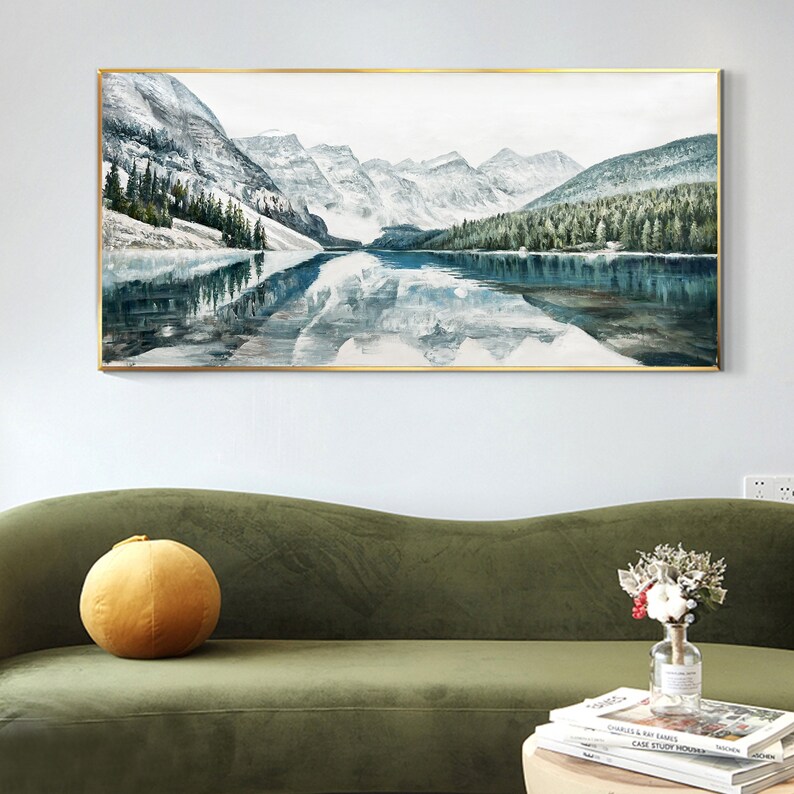 Large Original Oil Painting Abstract Art on Canvas Snow - Etsy