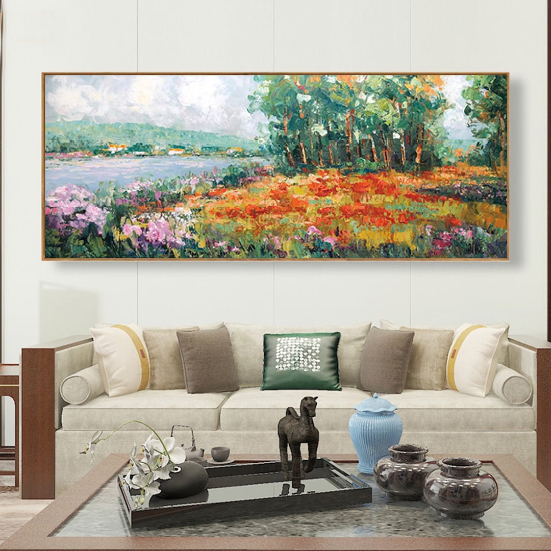 Large Original Painting on Canvas Spring Painting Abstract Art Natural ...