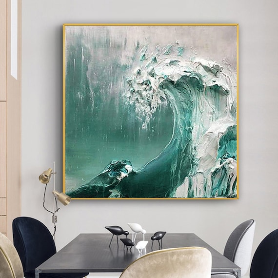 オリジナルの油絵大きな黄金の円三次元アート背景壁の装飾絵画現代の 