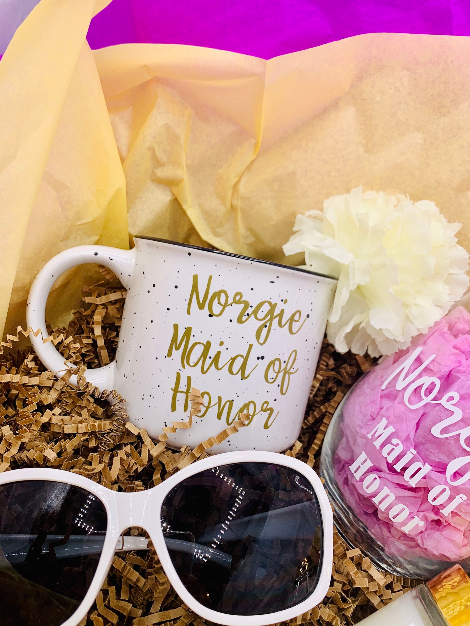 Maid of Honor Gift Basket Bridesmaids Gift Basket Maid of Etsy