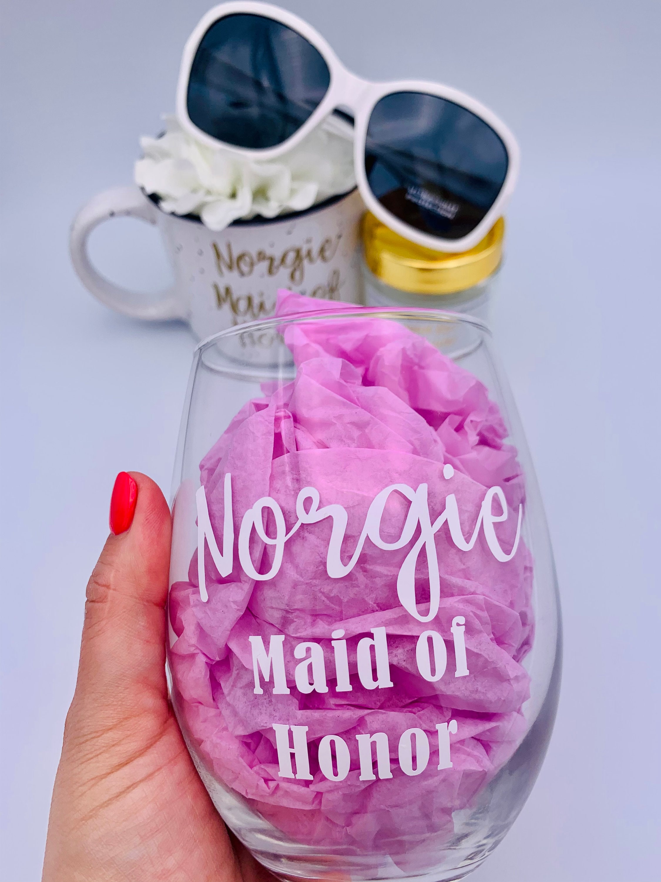 Maid of Honor Gift Basket Bridesmaids Gift Basket Maid of Etsy