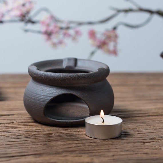 A tea stove to heat a teapot candle Tea pot with warmer Tea Etsy