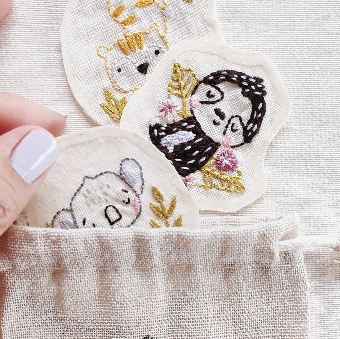 Handembroidered Patches Etsy