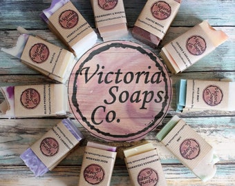 Natural Vegan 45g Handmade Guest Soap Bar | Handmade cold process hand & body soaps | sensitive skin soap | travel holiday soap | UK