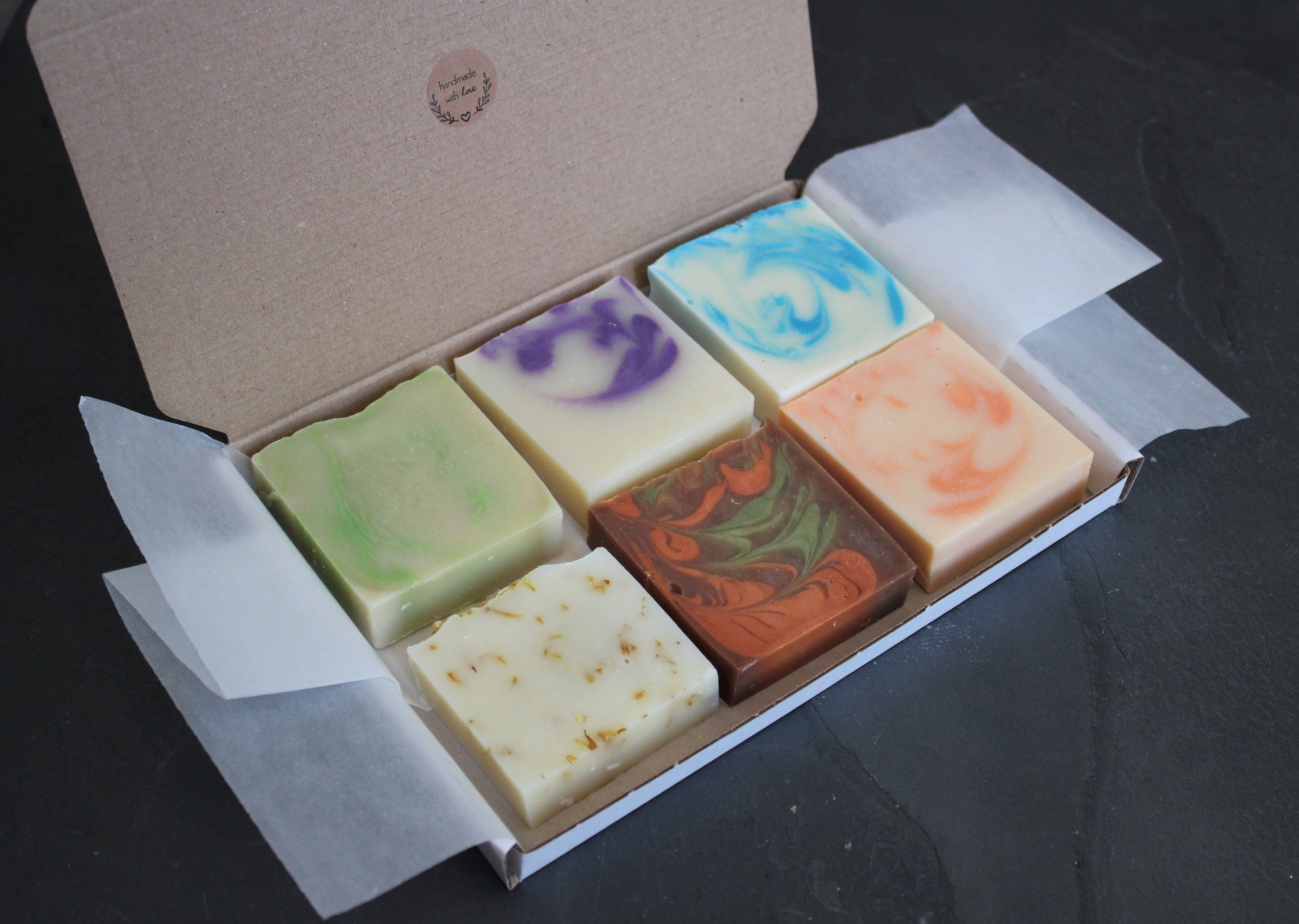 Natural Handmade Hand Soap Gift Set 6 Hand Made Soaps Etsy