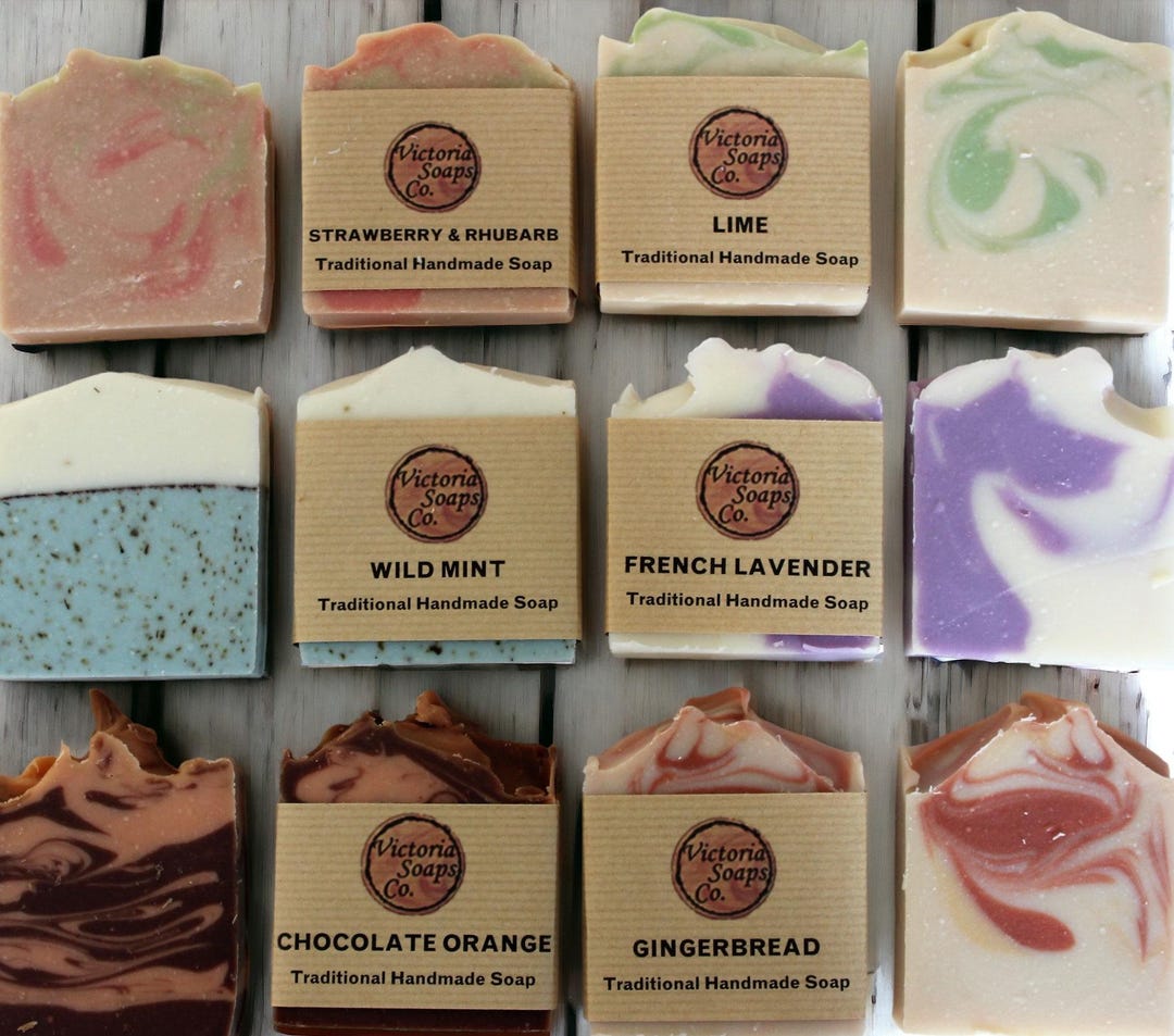 Handmade Organic Soap Bar, Natural Vegan cold process hand & body soaps, plastic free hand washing, sensitive skin soap, uk.