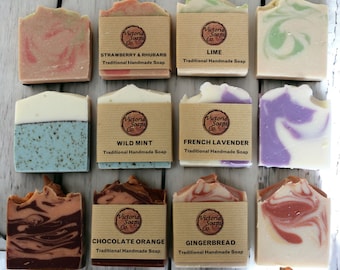 Handmade Organic Soap Bar, Natural Vegan cold process hand & body soaps, plastic free hand washing, sensitive skin soap, uk.