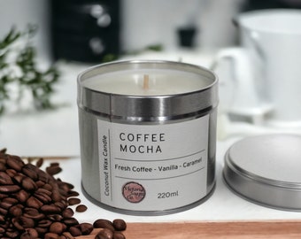 COFFEE MOCHA Luxury 220g Candle | Handmade | Vegan | Birthday | House Warming