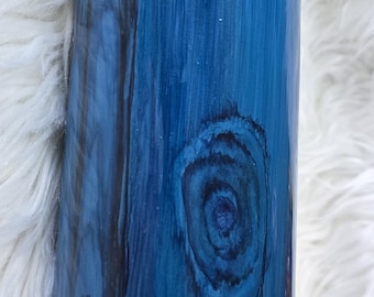 Gobelet grain de bois (bleu)