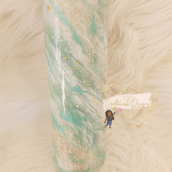 Mint Green Milky way tumbler.