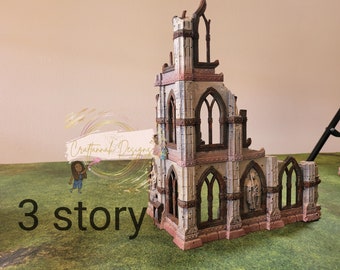 Gothic Sci-fi  War Gaming Terrain - PAINTED